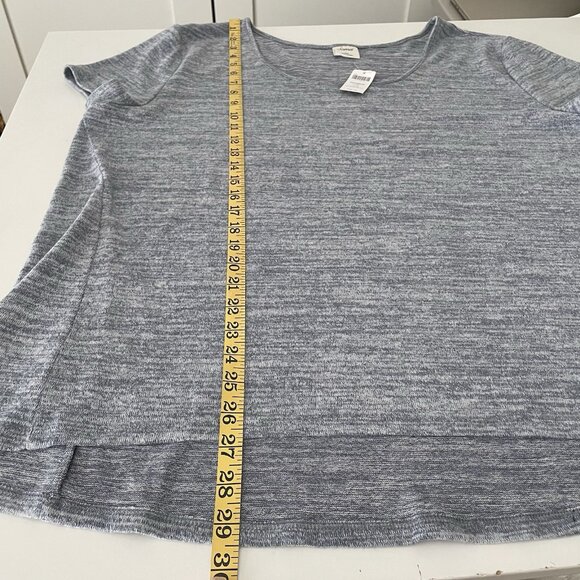 Soma Cozy Nights Short Sleeve Pajama Tee T-Shirt Womens Size XXL Heather Blue - Picture 5 of 6